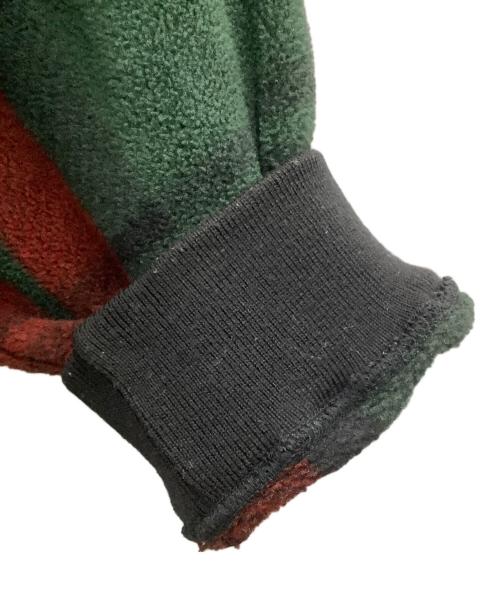 POLO RALPH LAUREN（ポロ・ラルフローレン）POLO RALPH LAUREN (ポロ・ラルフローレン) ハーフスナップフリースジャケット レッド×グリーン サイズ:LLの古着・服飾アイテム