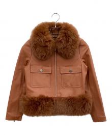 Diagram（ダイアグラム）の古着「レザージャケット」｜ブラウン