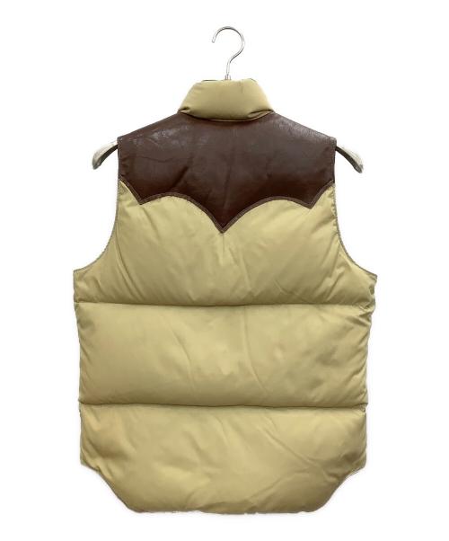 RockyMountainFeatherBed（ロッキーマウンテンフェザーベッド）RockyMountainFeatherBed (ロッキーマウンテンフェザーベッド) ダウンベスト ベージュ×ブラウン サイズ:38の古着・服飾アイテム