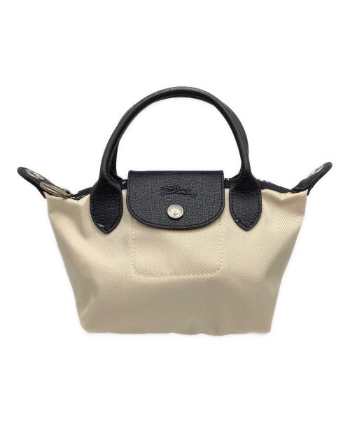 LONGCHAMP（ロンシャン）LONGCHAMP (ロンシャン) プリアージュエナジーハンド ベージュ×ブラック サイズ:−の古着・服飾アイテム