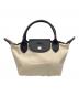 LONGCHAMP（ロンシャン）の古着「プリアージュエナジーハンド」｜ベージュ×ブラック