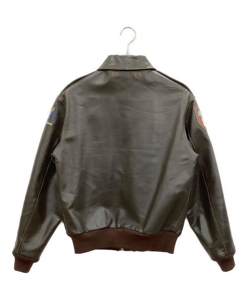 VARGA GIRL（バルガ ガール）VARGA GIRL (バルガ ガール) A2レザージャケット ブラウン サイズ:40の古着・服飾アイテム