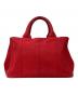 PRADA (プラダ) 2WAYキャンバストートバッグ レッド：37000円