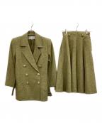 Yves Saint Laurentイヴサンローラン）の古着「セットアップスーツ」｜グリーン