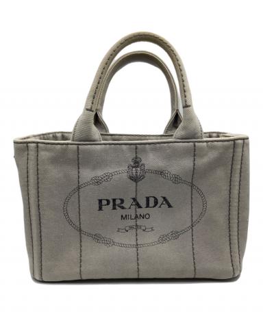 中古・古着通販】PRADA (プラダ) キャンバストートバッグ ベージュ