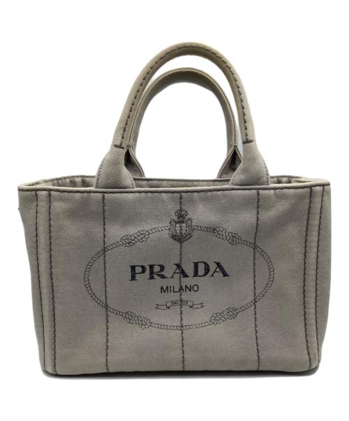 PRADA（プラダ）PRADA (プラダ) キャンバストートバッグ ベージュ サイズ:−の古着・服飾アイテム