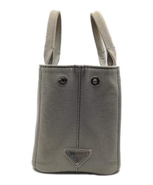 PRADA（プラダ）PRADA (プラダ) キャンバストートバッグ ベージュ サイズ:−の古着・服飾アイテム