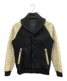 1piu1uguale3（ウノピュウノウグァーレトレ）の古着「スタジャン」｜ブラック×ベージュ