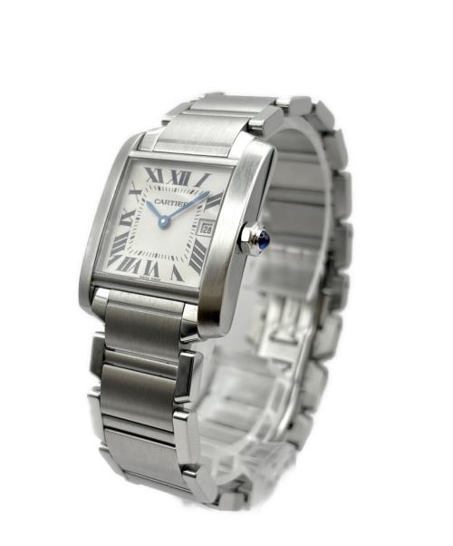 Cartier（カルティエ）Cartier (カルティエ) Tank Francaise Boys タンクフランセーズMM Ref:W51011Q3 ホワイト文字盤 サイズ:MM/24mm/16cmの古着・服飾アイテム