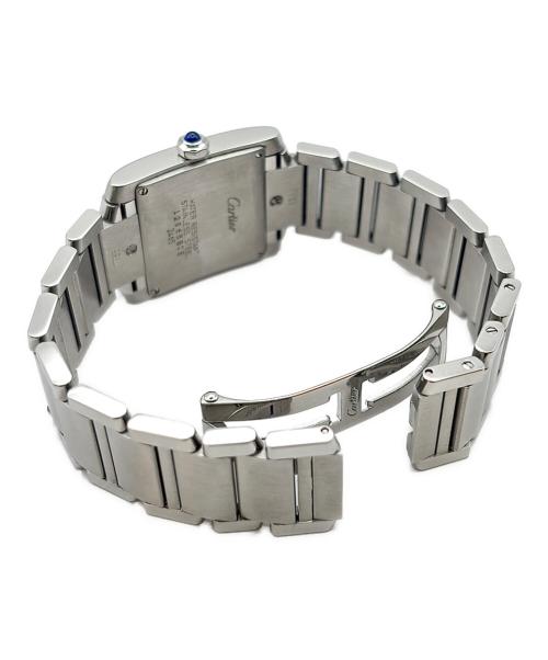 Cartier（カルティエ）Cartier (カルティエ) Tank Francaise Boys タンクフランセーズMM Ref:W51011Q3 ホワイト文字盤 サイズ:MM/24mm/16cmの古着・服飾アイテム