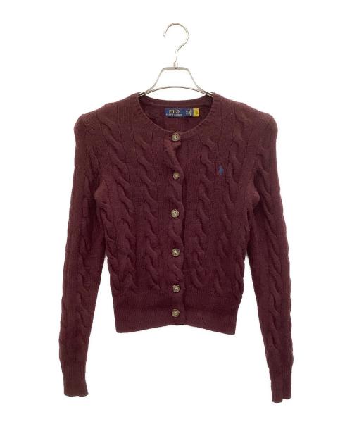 POLO RALPH LAUREN（ポロ・ラルフローレン）POLO RALPH LAUREN (ポロ・ラルフローレン) 薄手カーディガン パープル サイズ:XSの古着・服飾アイテム