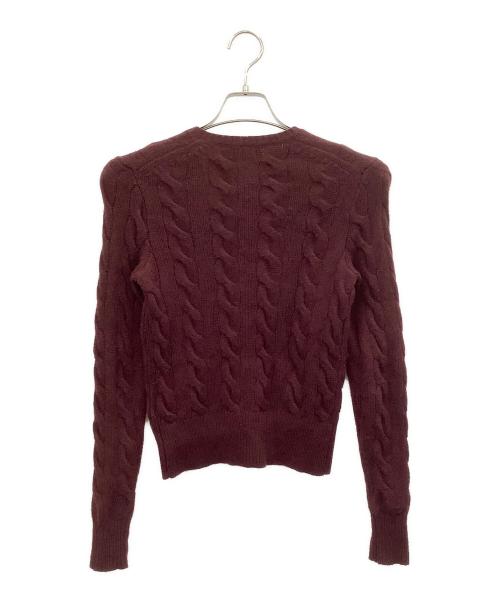 POLO RALPH LAUREN（ポロ・ラルフローレン）POLO RALPH LAUREN (ポロ・ラルフローレン) 薄手カーディガン パープル サイズ:XSの古着・服飾アイテム