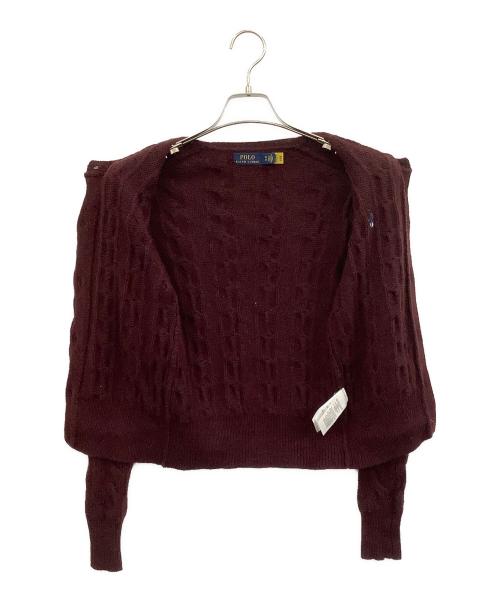 POLO RALPH LAUREN（ポロ・ラルフローレン）POLO RALPH LAUREN (ポロ・ラルフローレン) 薄手カーディガン パープル サイズ:XSの古着・服飾アイテム