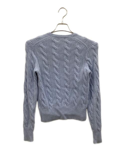POLO RALPH LAUREN（ポロ・ラルフローレン）POLO RALPH LAUREN (ポロ・ラルフローレン) 薄手カーディガン スカイブルー サイズ:Sの古着・服飾アイテム