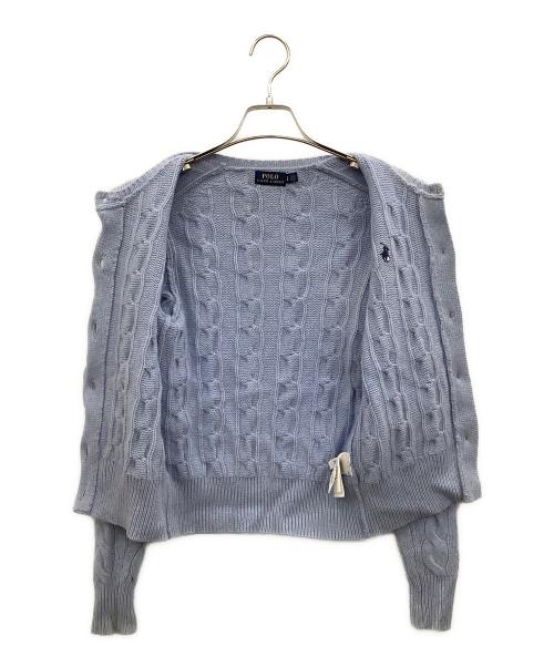 POLO RALPH LAUREN（ポロ・ラルフローレン）POLO RALPH LAUREN (ポロ・ラルフローレン) 薄手カーディガン スカイブルー サイズ:Sの古着・服飾アイテム