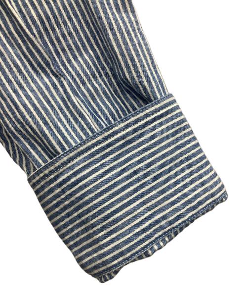 Pherrow's（フェローズ）Pherrow's (フェローズ) ヒッコリー ワークシャツ ブルー×ホワイト サイズ:38の古着・服飾アイテム