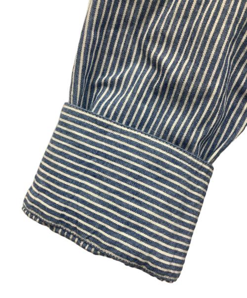 Pherrow's（フェローズ）Pherrow's (フェローズ) ヒッコリー ワークシャツ ブルー×ホワイト サイズ:38の古着・服飾アイテム