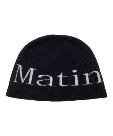 Matin Kim ニット帽 ブラック MK2500BN006V-BB-F マーティ 【値下げ】Martin Kim ニット帽 MK2500BN006V ブラック