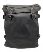 PORTERポーター）の古着「レザーリュック」｜ブラック