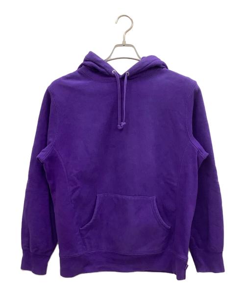 SUPREME（シュプリーム）SUPREME (シュプリーム) micro logo hooded sweatshirt パープル サイズ:Mの古着・服飾アイテム
