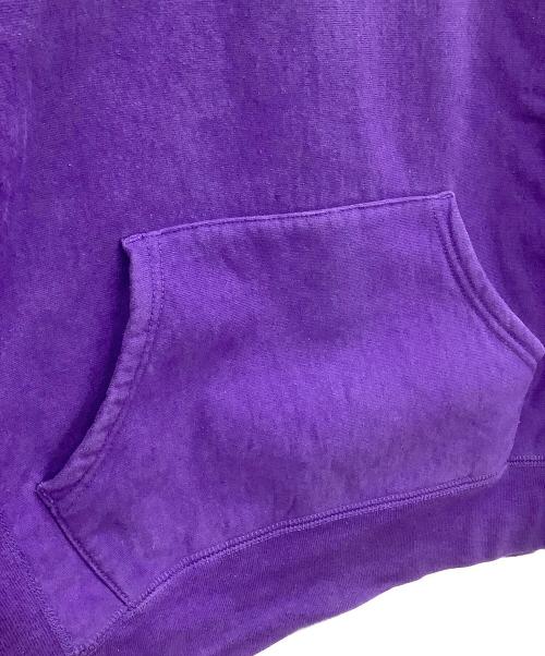 SUPREME（シュプリーム）SUPREME (シュプリーム) micro logo hooded sweatshirt パープル サイズ:Mの古着・服飾アイテム