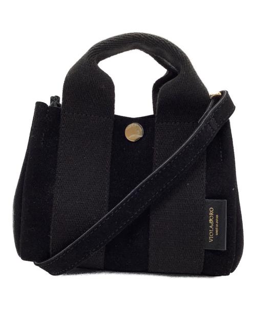 VIOLAd'ORO（ヴィオラドーロ）VIOLAd'ORO (ヴィオラドーロ) 2WAYハンドバッグ ブラック サイズ:−の古着・服飾アイテム