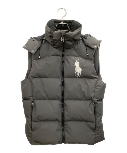 POLO RALPH LAUREN（ポロ・ラルフローレン）POLO RALPH LAUREN (ポロ・ラルフローレン) ダウンベスト グレー サイズ:Mの古着・服飾アイテム