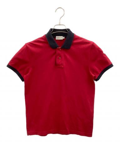 中古・古着通販】MONCLER (モンクレール) ポロシャツ レッド サイズ:S