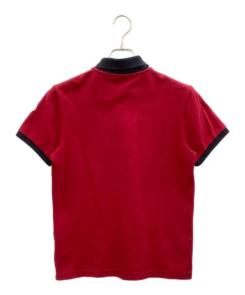 MONCLER（モンクレール）MONCLER (モンクレール) ポロシャツ レッド サイズ:Sの古着・服飾アイテム