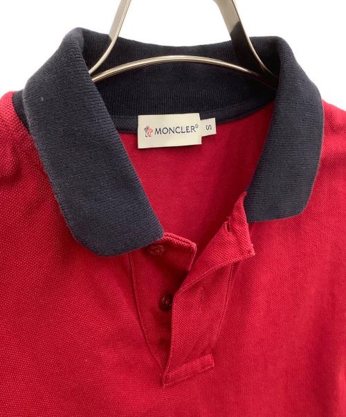 MONCLER（モンクレール）MONCLER (モンクレール) ポロシャツ レッド サイズ:Sの古着・服飾アイテム