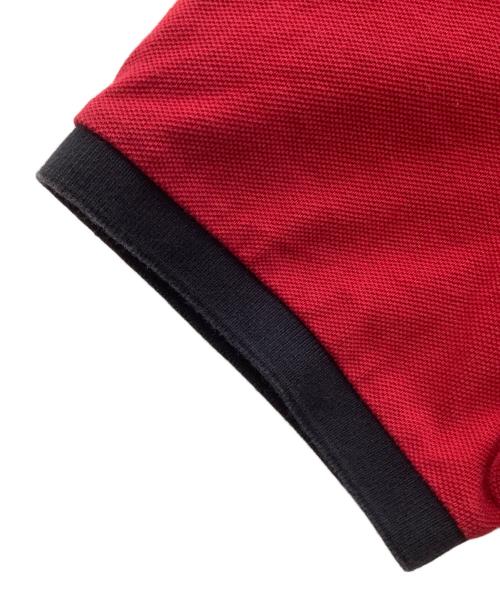 MONCLER（モンクレール）MONCLER (モンクレール) ポロシャツ レッド サイズ:Sの古着・服飾アイテム