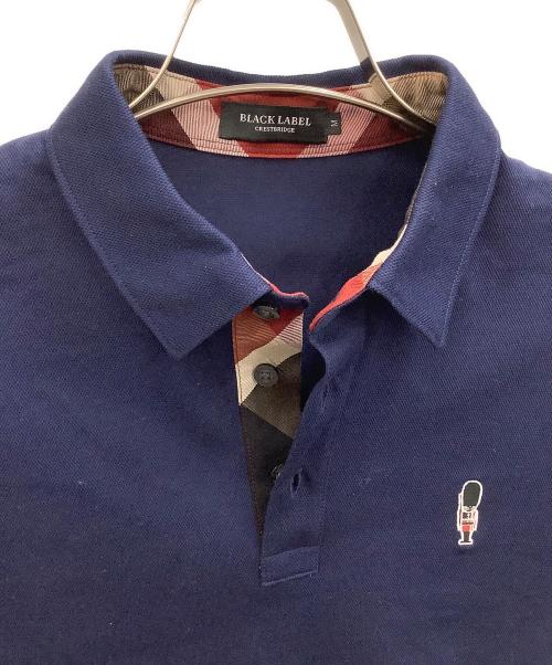 BURBERRY BLACK LABEL（バーバリーブラックレーベル）BURBERRY BLACK LABEL (バーバリーブラックレーベル) 半袖ポロシャツ ネイビー サイズ:Mの古着・服飾アイテム