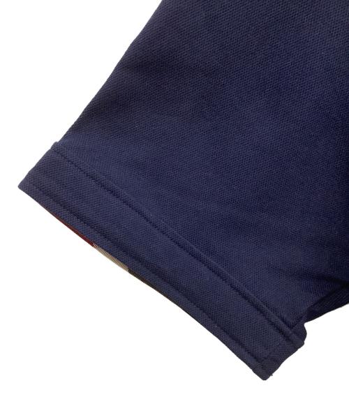 BURBERRY BLACK LABEL（バーバリーブラックレーベル）BURBERRY BLACK LABEL (バーバリーブラックレーベル) 半袖ポロシャツ ネイビー サイズ:Mの古着・服飾アイテム