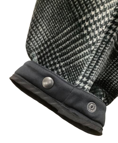 N.HOOLYWOOD（エヌ ハリウッド）N.HOOLYWOOD (エヌ ハリウッド) ステンカラーコート グレー×ブラック サイズ:38の古着・服飾アイテム