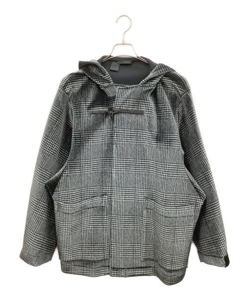 N.HOOLYWOOD（エヌ ハリウッド）N.HOOLYWOOD (エヌ ハリウッド) DUFFEL COAT グレー×ブラック サイズ:38の古着・服飾アイテム