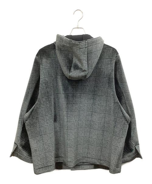 N.HOOLYWOOD（エヌ ハリウッド）N.HOOLYWOOD (エヌ ハリウッド) DUFFEL COAT グレー×ブラック サイズ:38の古着・服飾アイテム