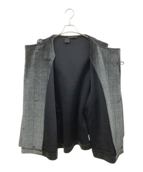 N.HOOLYWOOD（エヌ ハリウッド）N.HOOLYWOOD (エヌ ハリウッド) DUFFEL COAT グレー×ブラック サイズ:38の古着・服飾アイテム