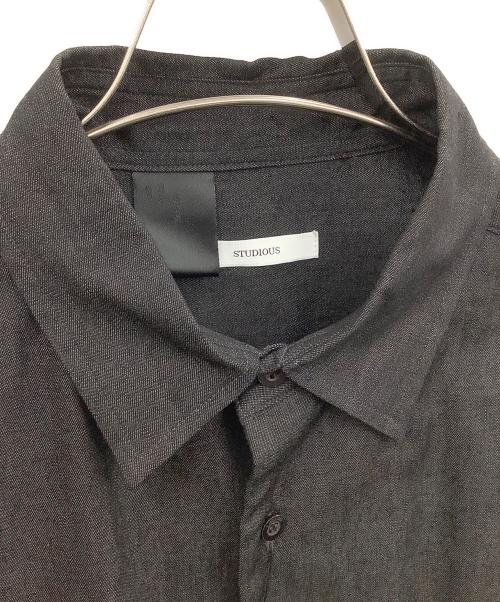 STUDIOUS（ステュディオス）STUDIOUS (ステュディオス) N.HOOLYWOOD (エヌ ハリウッド) SWITCHING L/S SHIRTS グレー サイズ:38の古着・服飾アイテム