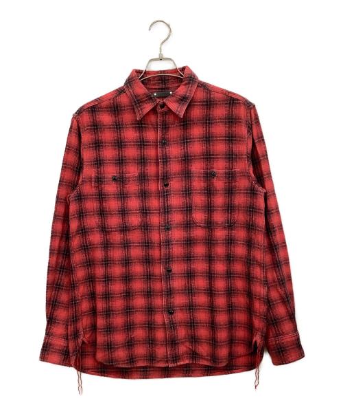 MINEDENIM（マインデニム）MINEDENIM (マインデニム) 長袖シャツ レッド サイズ:2の古着・服飾アイテム