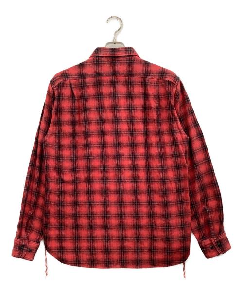 MINEDENIM（マインデニム）MINEDENIM (マインデニム) 長袖シャツ レッド サイズ:2の古着・服飾アイテム