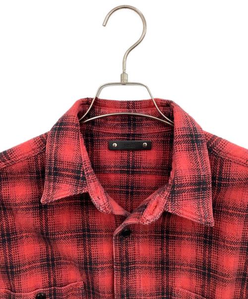 MINEDENIM（マインデニム）MINEDENIM (マインデニム) 長袖シャツ レッド サイズ:2の古着・服飾アイテム