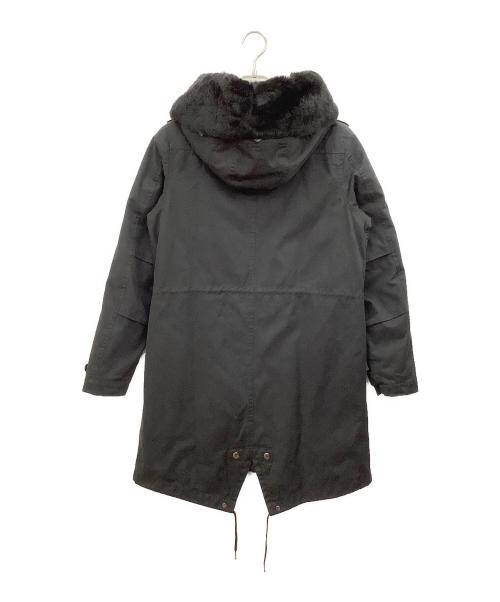 WOOLRICH（ウールリッチ）WOOLRICH (ウールリッチ) 襟ファーコート ブラック サイズ:XSの古着・服飾アイテム