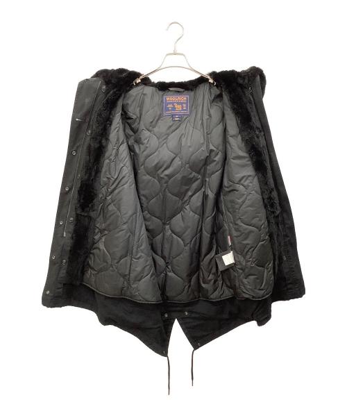 WOOLRICH（ウールリッチ）WOOLRICH (ウールリッチ) 襟ファーコート ブラック サイズ:XSの古着・服飾アイテム