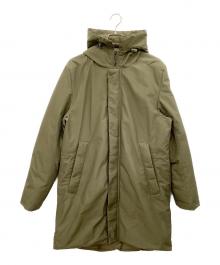 Pyrenex（ピレネックス）の古着「フーデッドダウンコート」｜カーキ