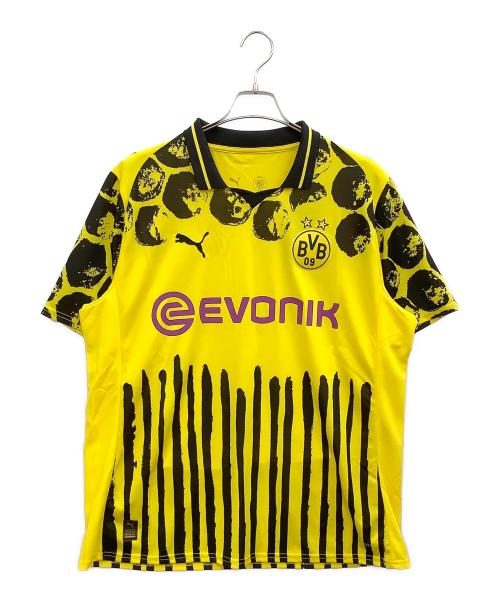 ボルシア・ドルトムント（ボルシア・ドルトムント）ボルシア・ドルトムント (ボルシア・ドルトムント) kidsuper ゲームシャツ イエロー サイズ:XLの古着・服飾アイテム