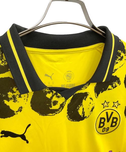 ボルシア・ドルトムント（ボルシア・ドルトムント）ボルシア・ドルトムント (ボルシア・ドルトムント) kidsuper ゲームシャツ イエロー サイズ:XLの古着・服飾アイテム