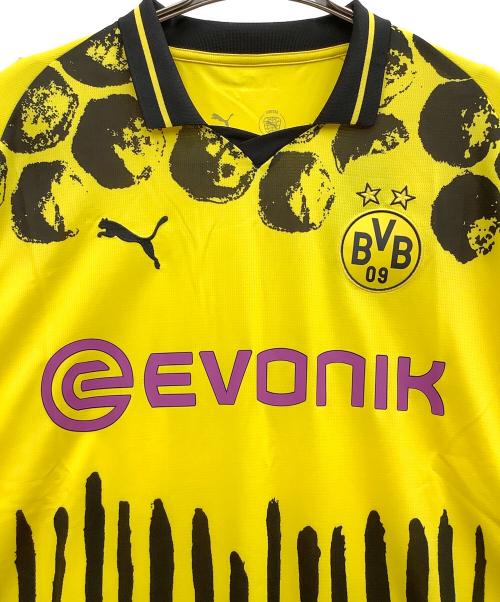ボルシア・ドルトムント（ボルシア・ドルトムント）ボルシア・ドルトムント (ボルシア・ドルトムント) kidsuper ゲームシャツ イエロー サイズ:XLの古着・服飾アイテム