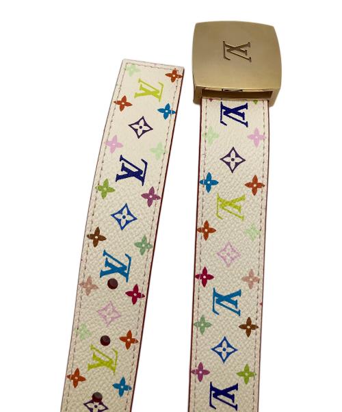 LOUIS VUITTON（ルイ ヴィトン）LOUIS VUITTON (ルイ ヴィトン) ベルト モノグラム サンチュールキャレ マルチカラー サイズ:−の古着・服飾アイテム