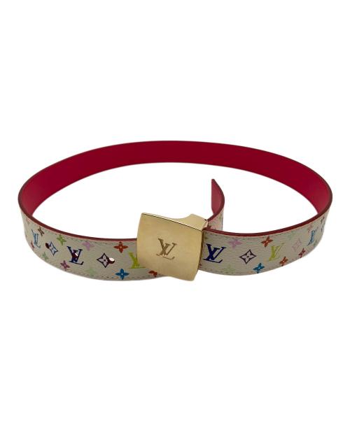 LOUIS VUITTON（ルイ ヴィトン）LOUIS VUITTON (ルイ ヴィトン) ベルト モノグラム サンチュールキャレ マルチカラー サイズ:−の古着・服飾アイテム