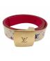 LOUIS VUITTON（ルイ ヴィトン）の古着「ベルト モノグラム サンチュールキャレ」｜マルチカラー